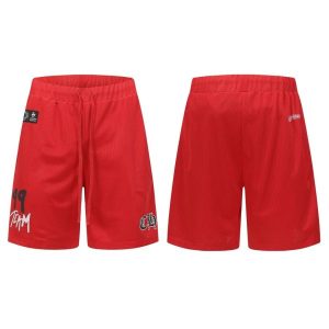 Chrome Hearts Red "TEAM 99" Mesh Shorts
