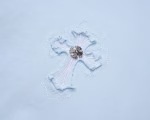 Chrome Hearts Sky Blue Cross Patch T-Shirt