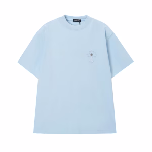 Chrome Hearts Sky Blue Cross Patch T-Shirt