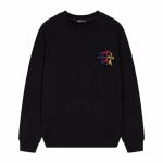 Chrome Hearts Black Triple Cross Graffiti Long Sleeve Shirt