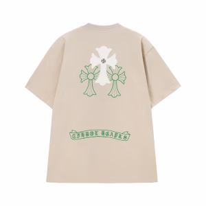 Chrome Hearts Off-White Green Triple Cross T-Shirt
