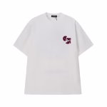 Chrome Hearts White Red Cross Logo T-Shirt