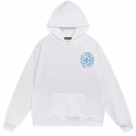 Chrome Hearts White Blue Horseshoe Hoodie